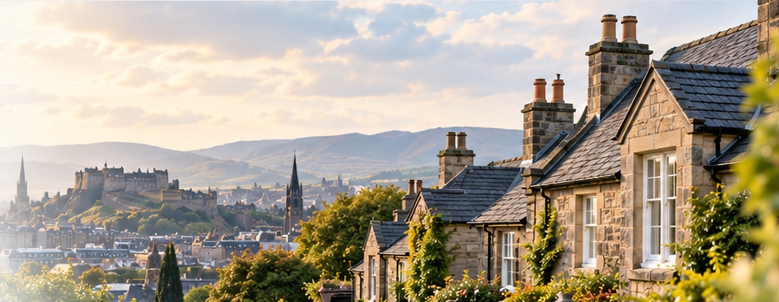 Traditional Scottish homes in Edinburgh