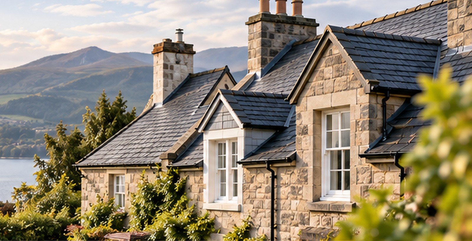Traditional Scottish stone homes